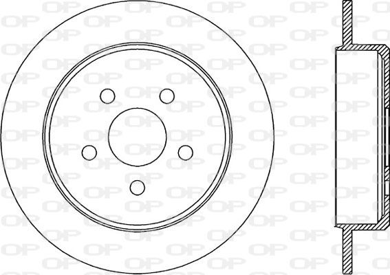 OPEN PARTS Тормозной диск BDR1971.10